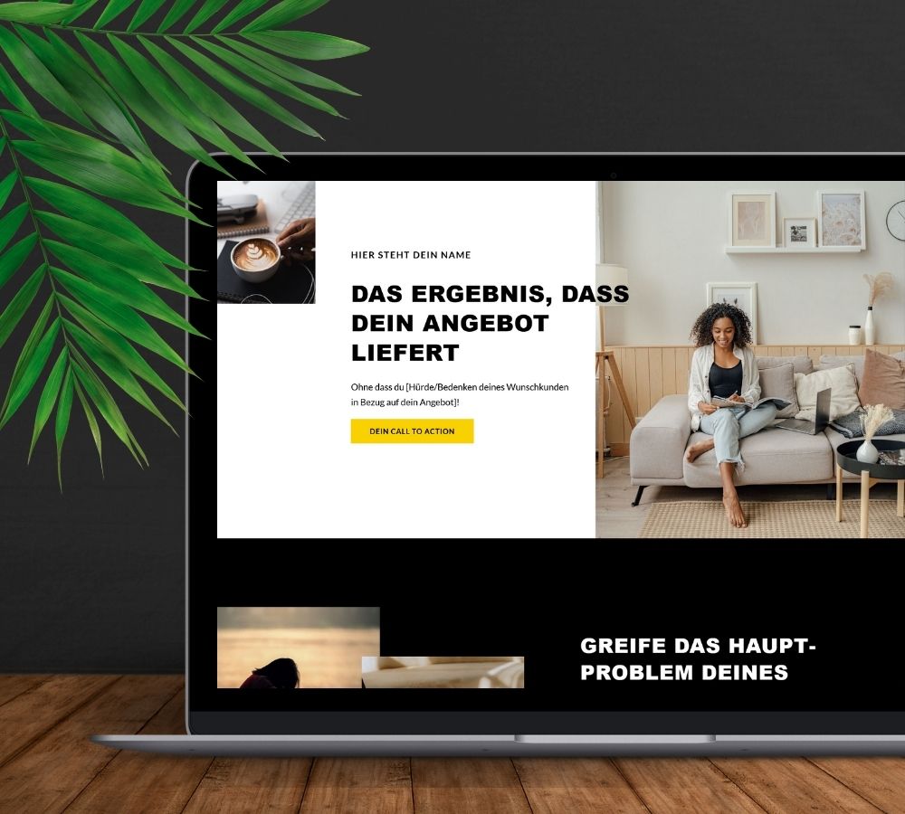 template-ray Ray WordPress-Template Desktop-Ansicht