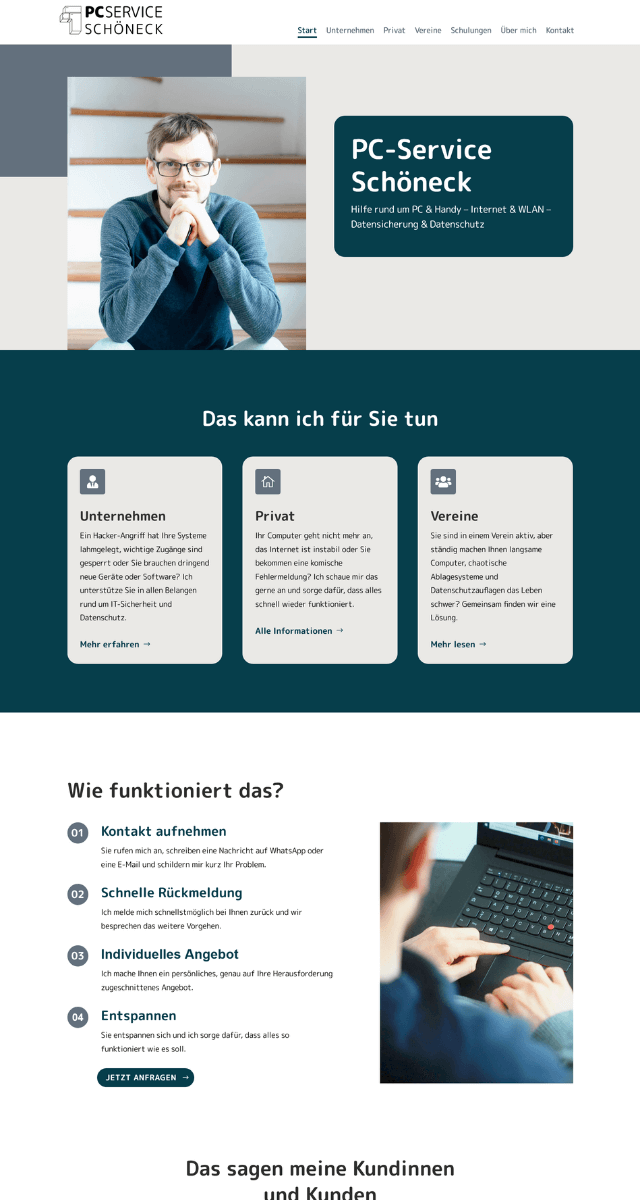 Website PC Service Schöneck